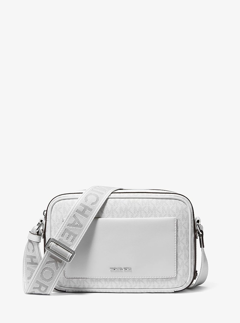 Maeve Large Signature Logo Crossbody Bag in OPT/ALLUM | Michael Kors