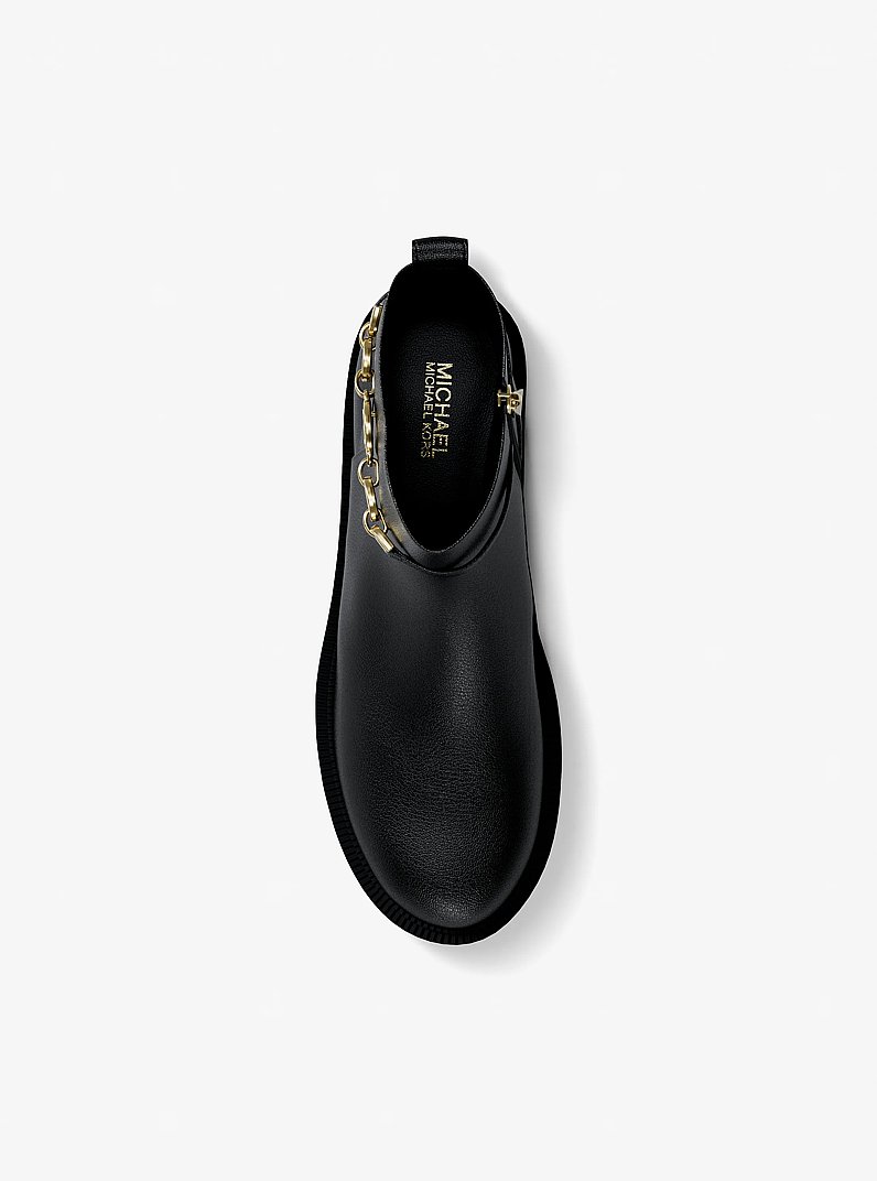 Kacey Leather Boot in BLACK | Michael Kors