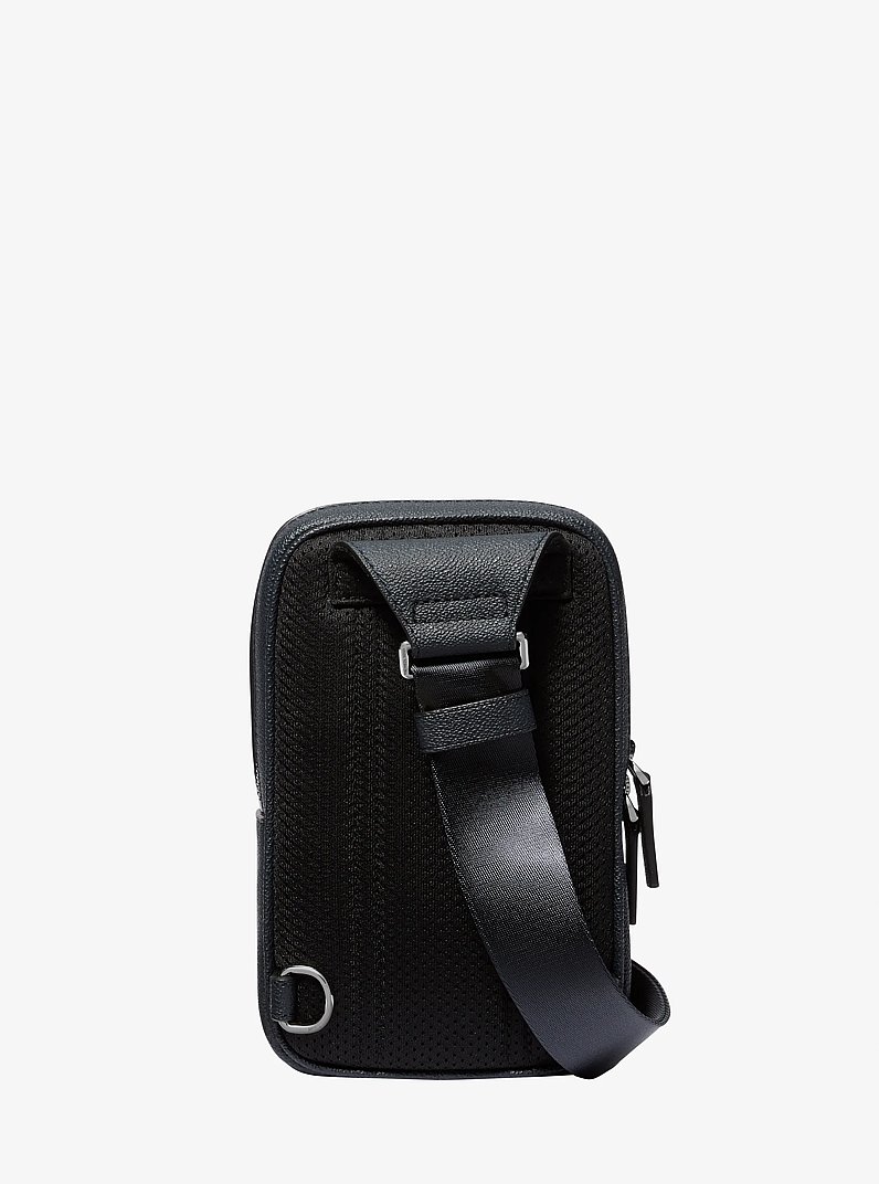 Cooper Logo Jacquard Sling Pack in NAVY | Michael Kors