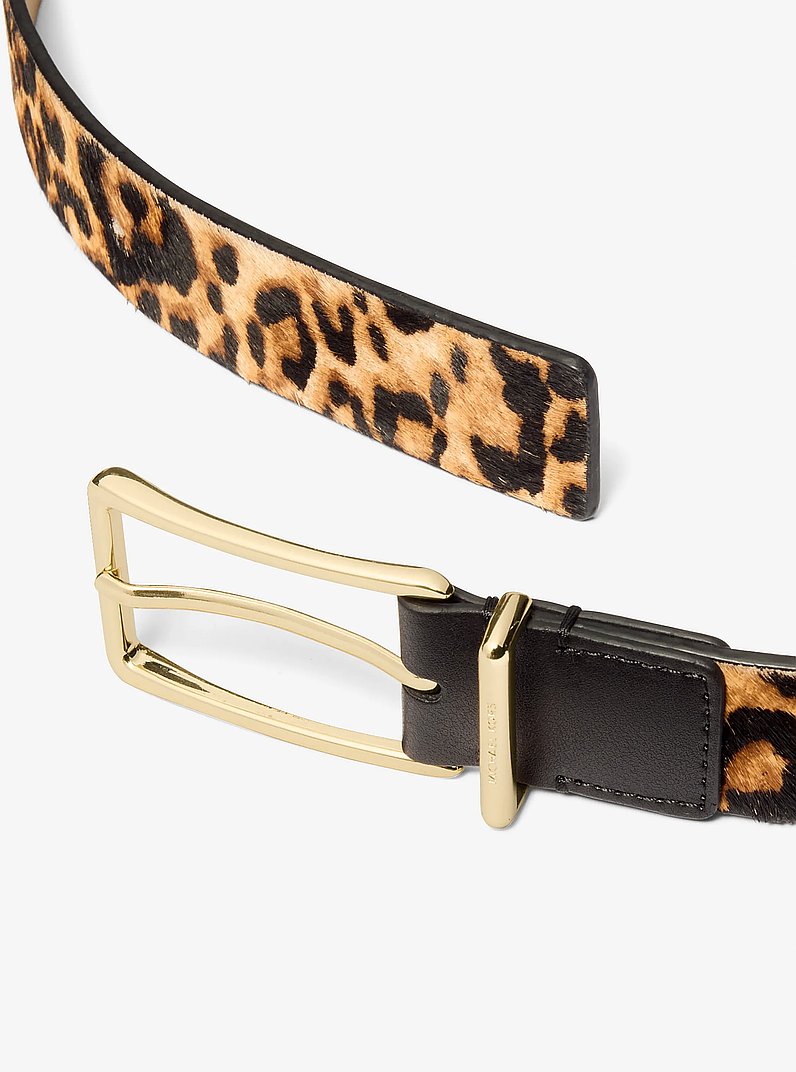 Calf Hair Belt in NATURAL | Michael Kors