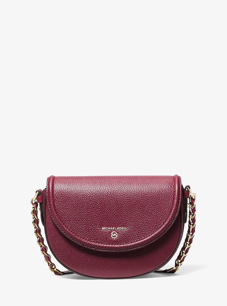 Jet Set Medium Pebbled Leather Half Dome Crossbody