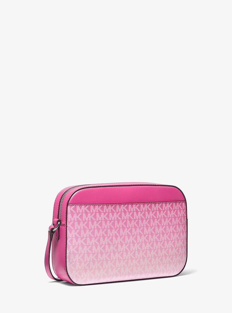 Jet Set Large Ombr&eacute; Signature Logo Crossbody Body in DRAGONFRUIT | Michael Kors