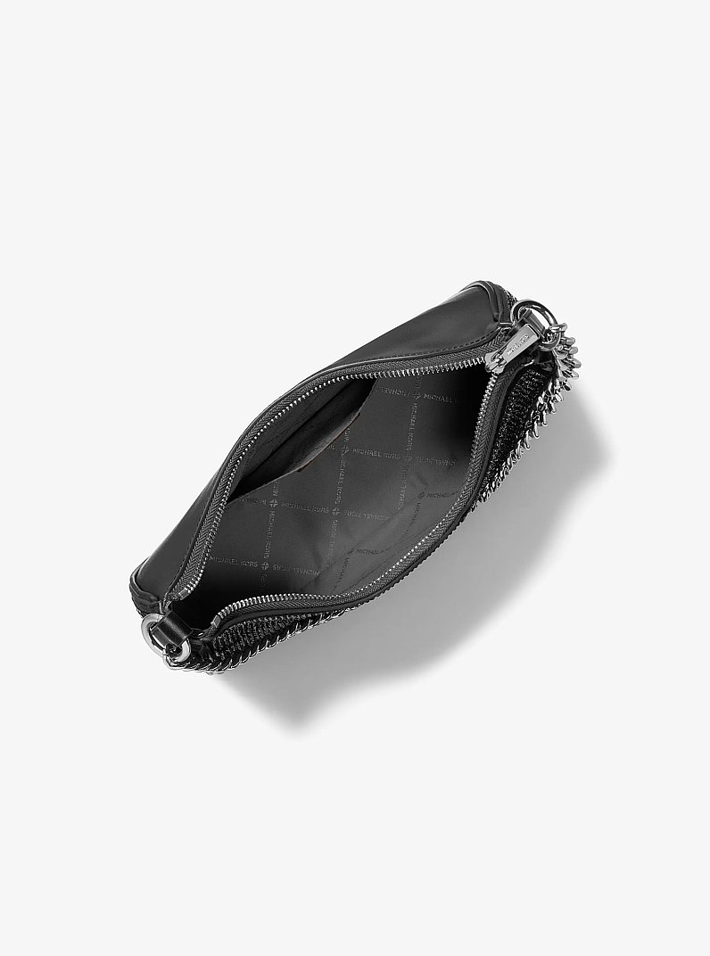 Jet Set Travel Large Embellished Convertible Pochette in BLACK | Michael Kors