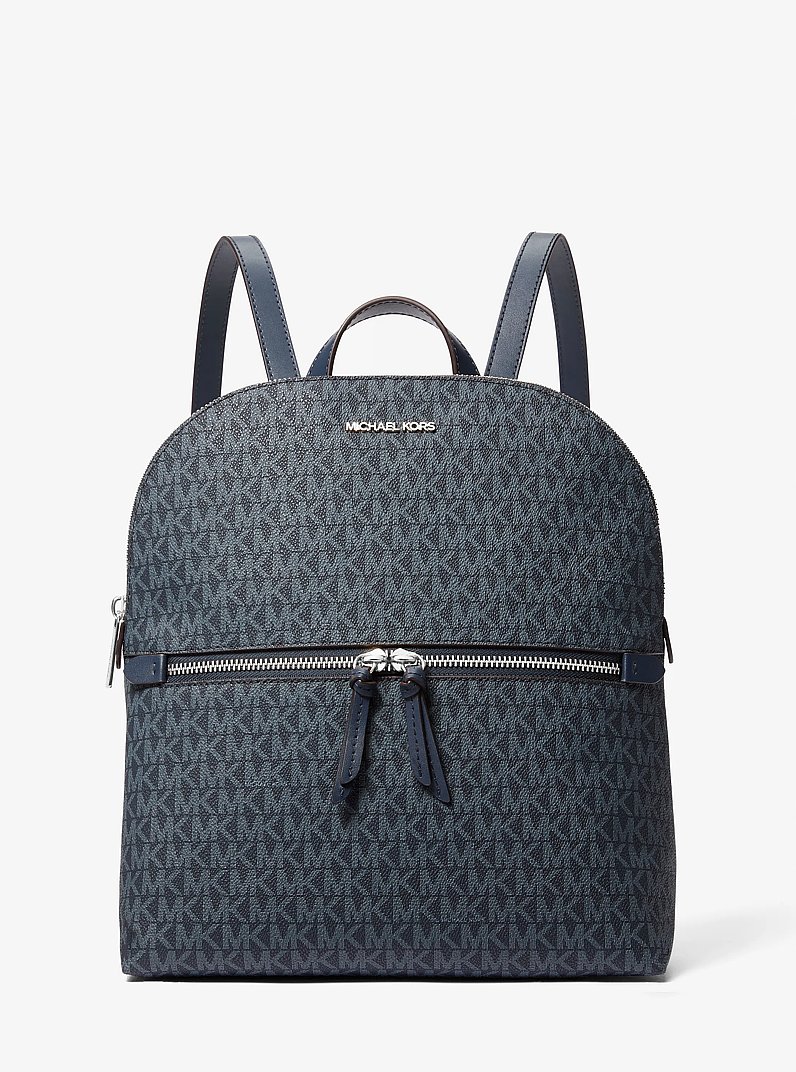 Dallas Medium Signature Logo Backpack in ADMIRAL | Michael Kors