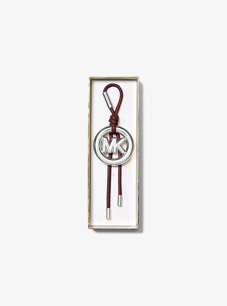 Leather MK Pop Charm in OXBLOOD | Michael Kors