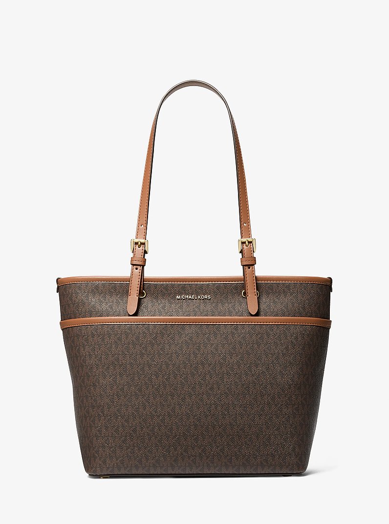 Shopper Winston Medium mit Signature-Logomuster und Tasche in BRN/EICHELBR | Michael Kors