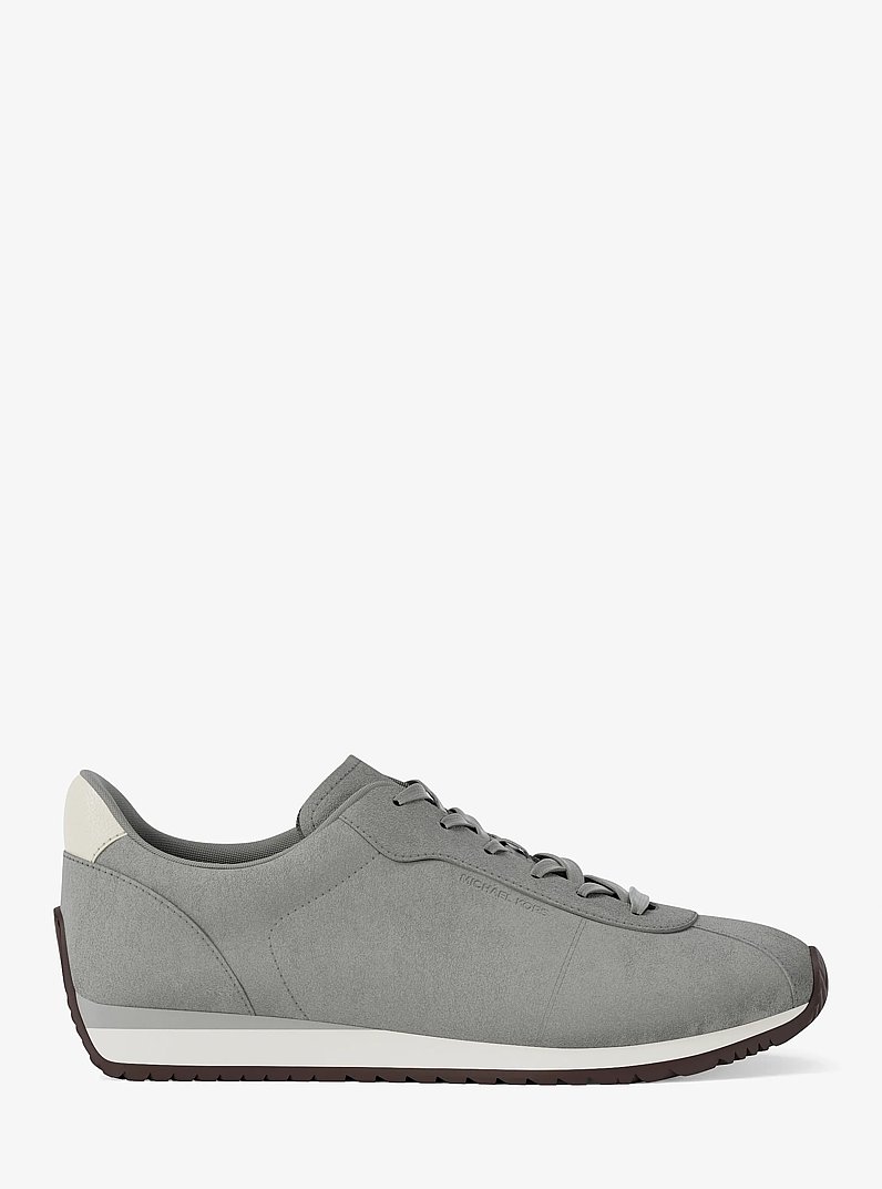 Rhodes Suede Trainer in QUARRY GREY | Michael Kors