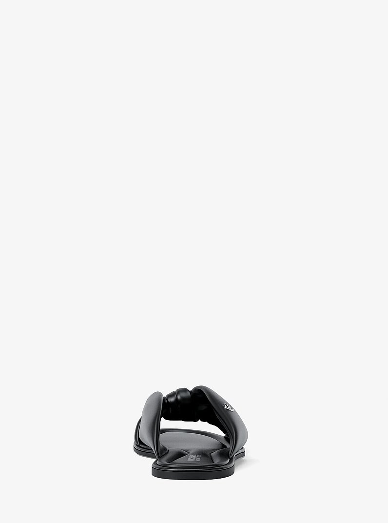 Elena Slide Sandal in BLACK | Michael Kors