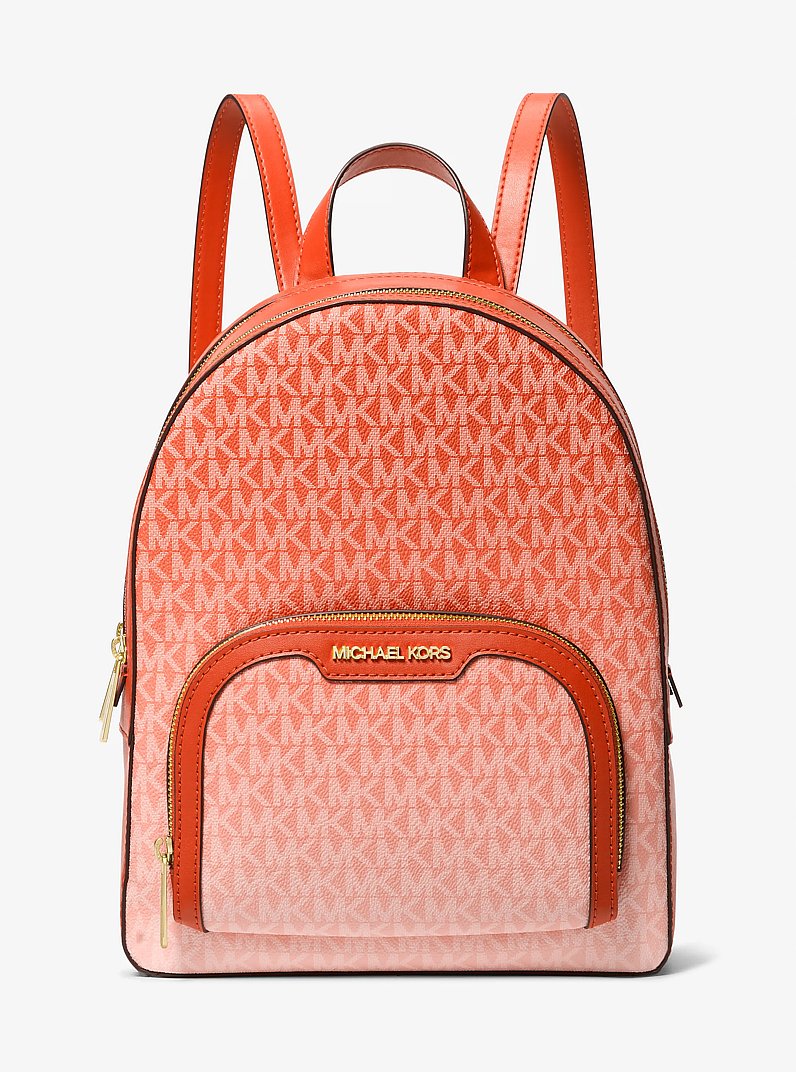 Jaycee Medium Ombré Signature Logo Backpack in RED CLAY - Sale