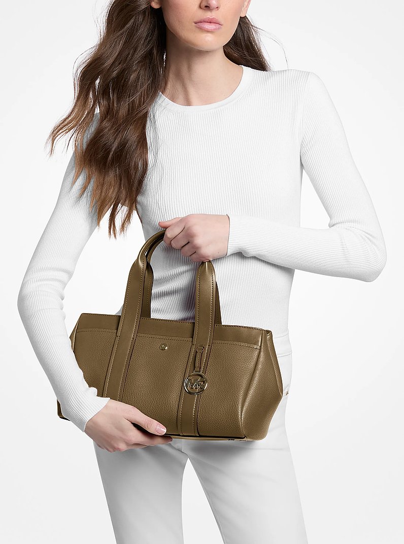 Foster Small Pebbled Leather Satchel