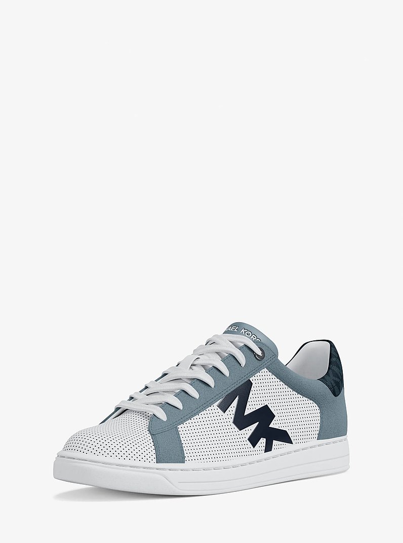 Jacob Mixed-Media Sneaker in PL OCN MLTI | Michael Kors