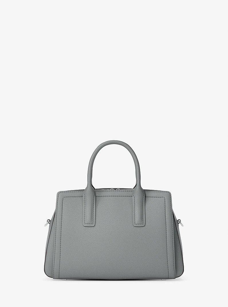 Laila Small Leather Satchel in STORM | Michael Kors
