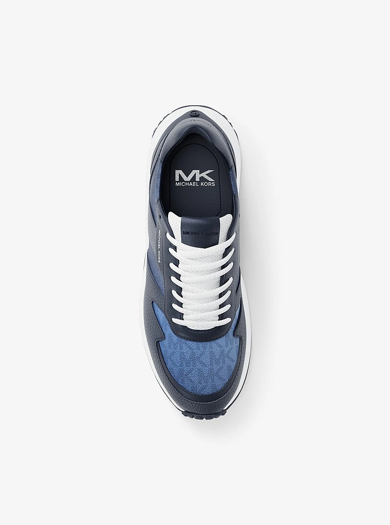 Dax Ombré Signature Logo Trainer in GALAXY BLUE - Sale | Michael