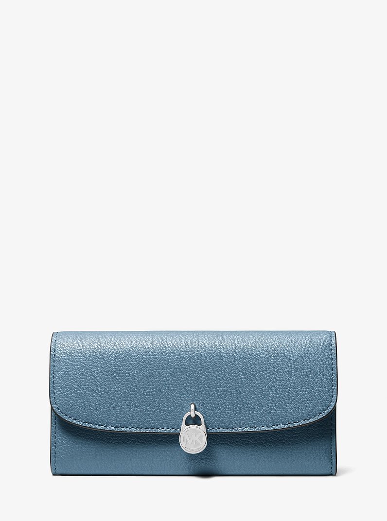 Hamilton Large Leather Continental Wallet in CORNFLOWER | Michael Kors