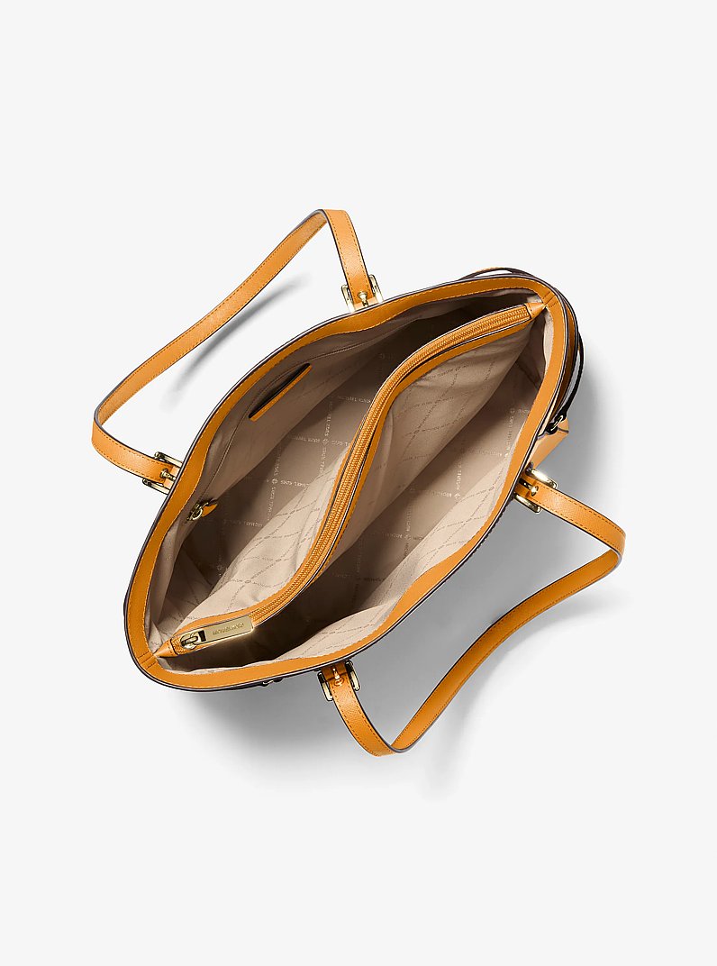 Bolso tote Voyager grande de cuero saffiano in [3357] | Michael Kors