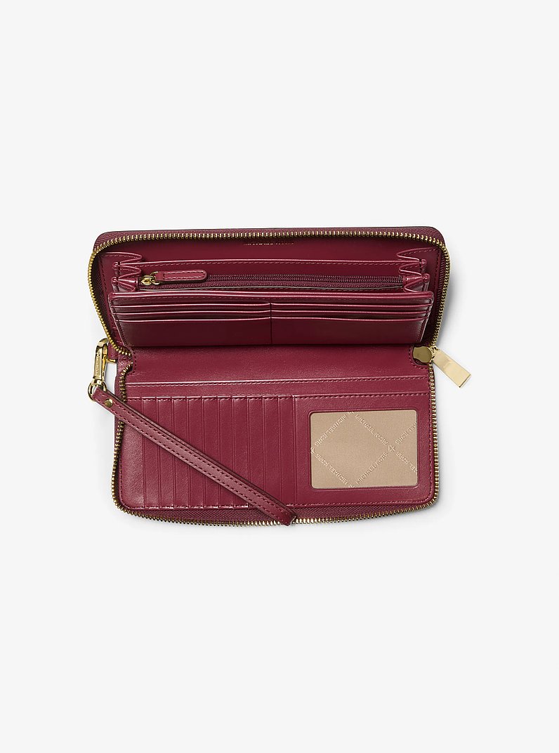 Large Logo Continental Wallet in MULBERRY | Michael Kors