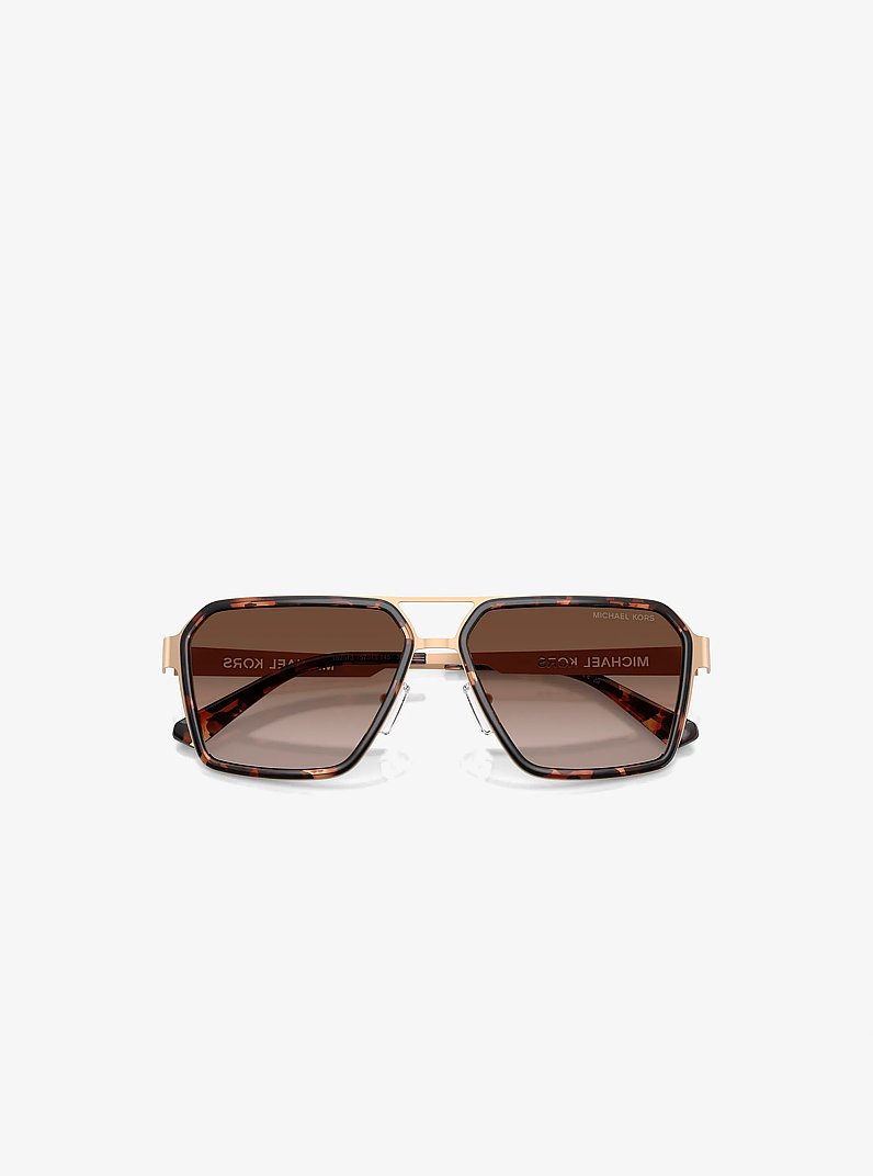 Oxford Sunglasses in BEIGE GOLD | Michael Kors