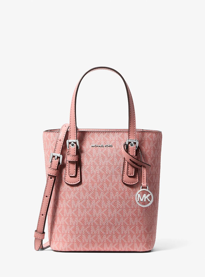 Voyager Extra-Small Signature Logo Convertible Crossbody Bag in