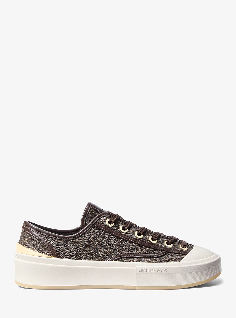 Jude Signature Logo Sneaker in BROWN | Michael Kors
