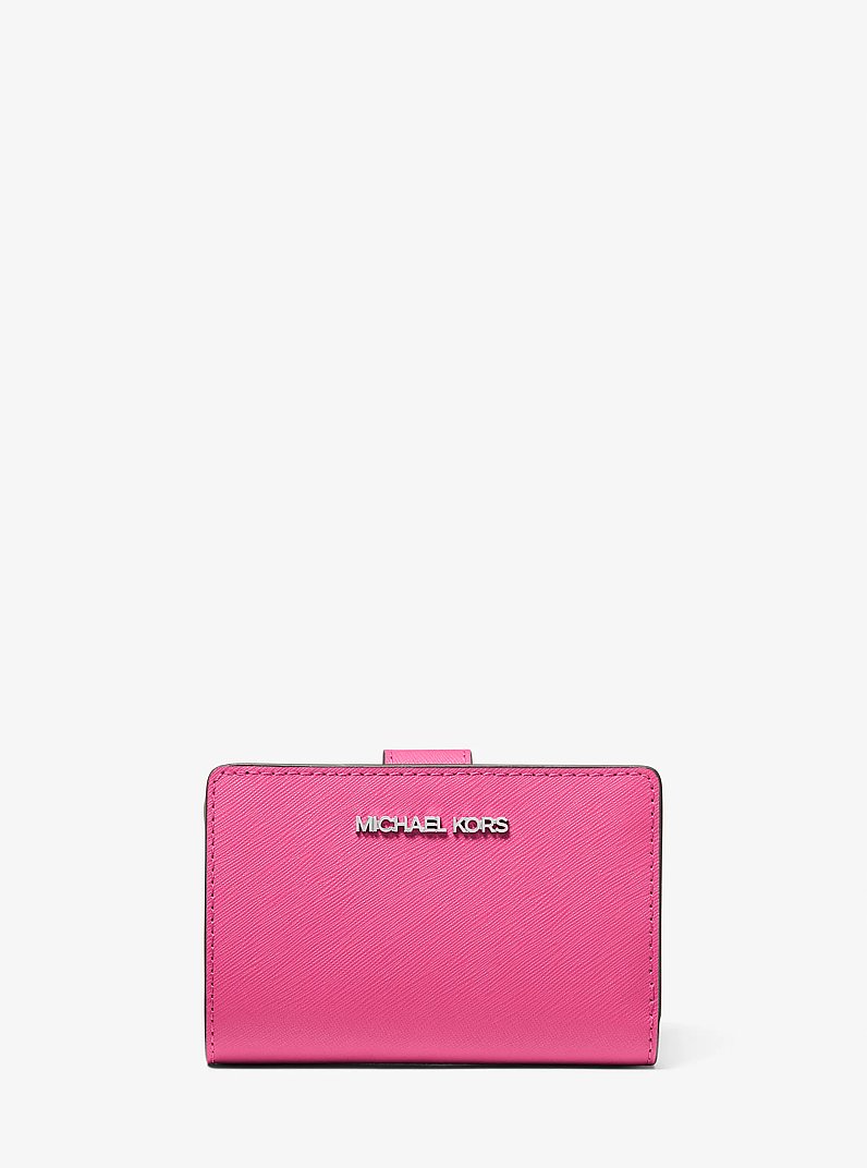 Medium Saffiano Leather Wallet in DRAGONFRUIT | Michael Kors