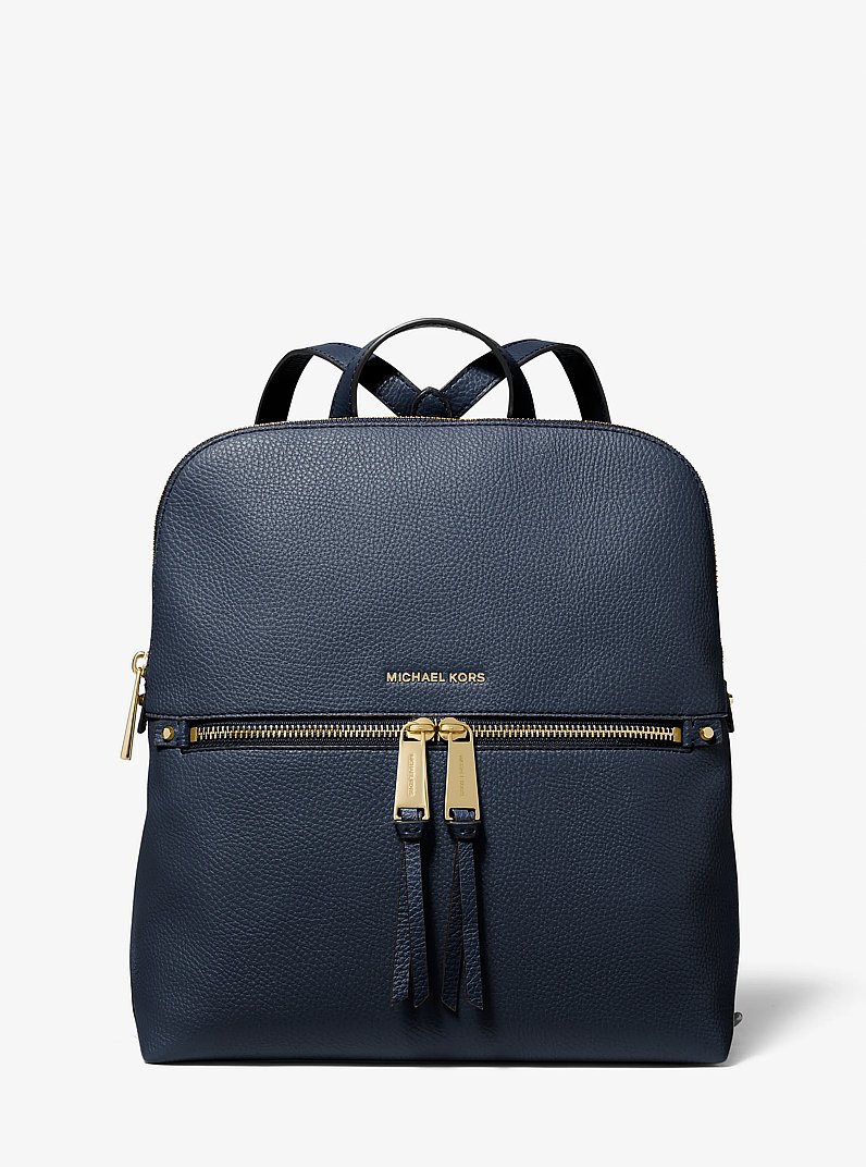 Rhea Medium Pebbled Slim Backpack