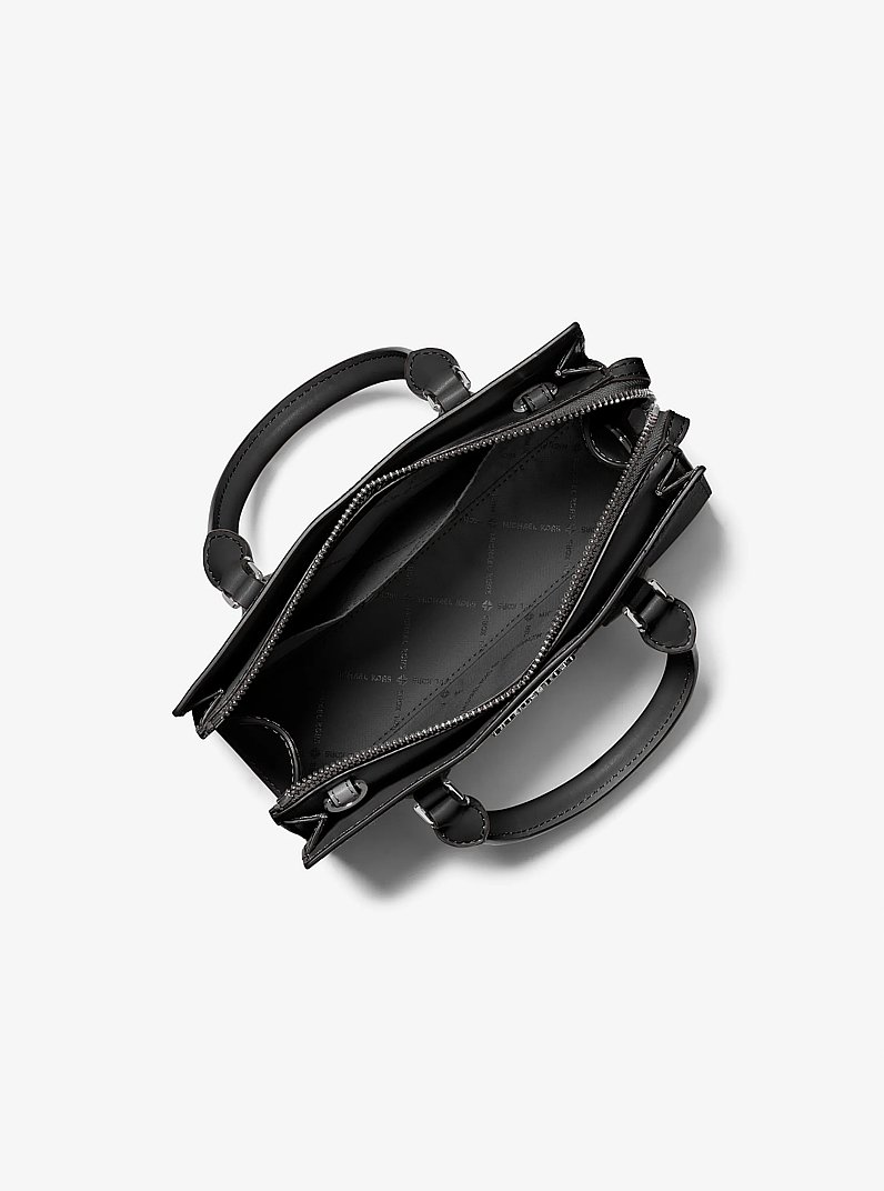 Sheila Small Satchel in BLACK | Michael Kors