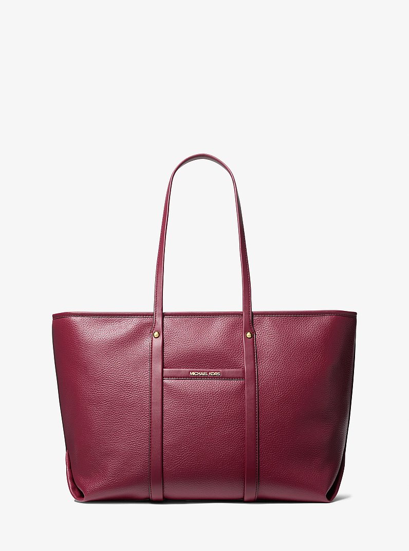 Beck Large Pebbled Leather Tote Bag in MULBERRY | Michael Kors