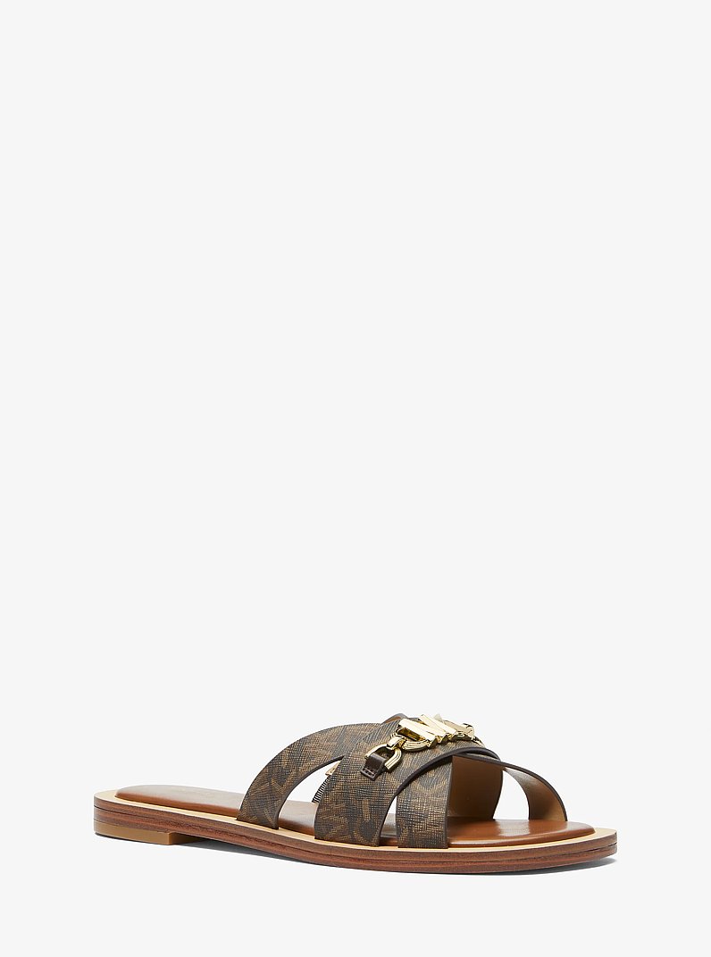 Tiffanie Empire Signature Logo Slide Sandal