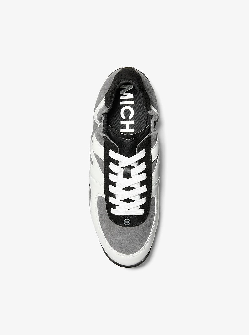 Sneaker Colt Wildleder und Leder in STEINGRAU | Michael Kors