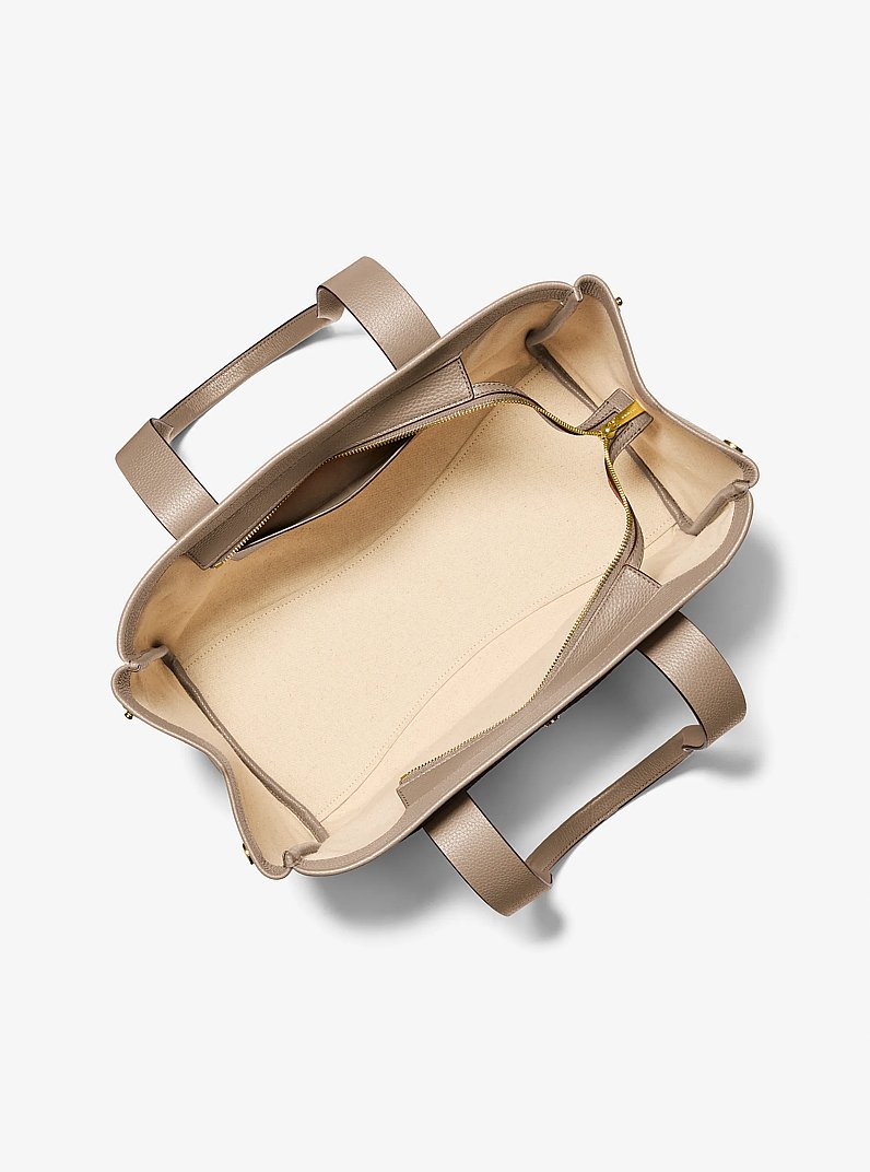 Romee Large Pebbled Leather Tote Bag in BIRCH | Michael Kors