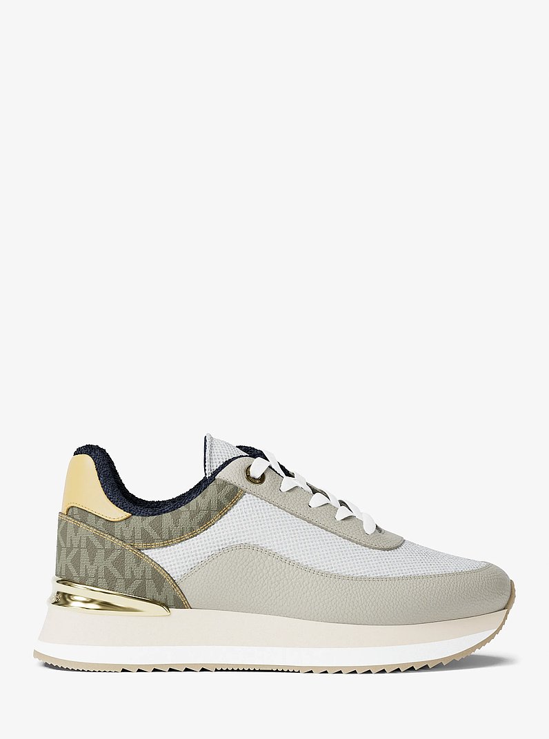 Espadrille Hattie en mat&eacute;riaux multiples in VERT OLIVE | Michael Kors