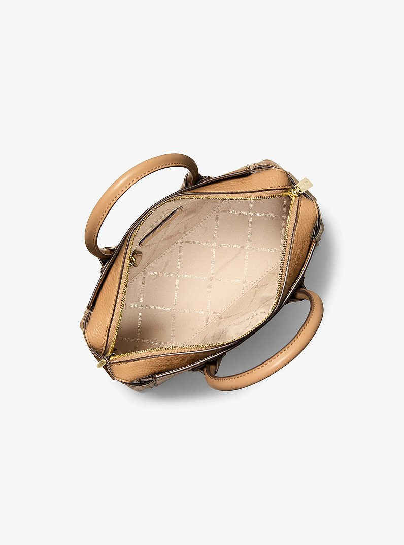 Bolso satchel Mercer peque&ntilde;o in CAMEL | Michael Kors
