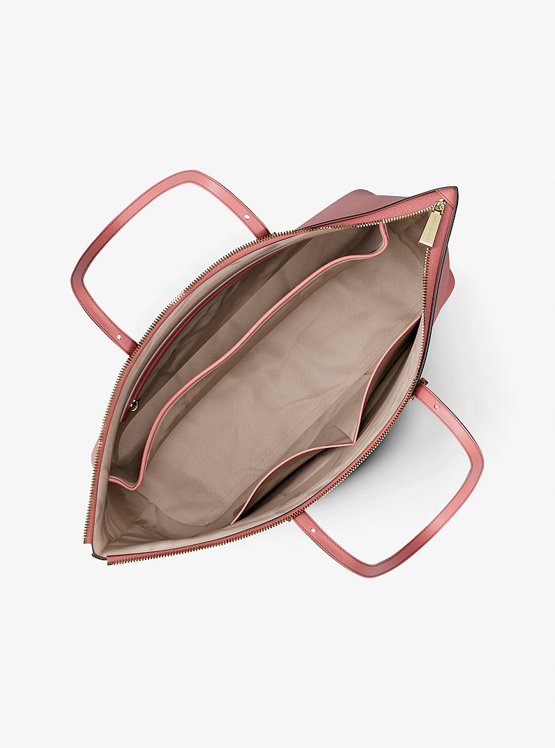 Grand cabas Quinn en cuir grain&eacute; in PRIMROSE | Michael Kors