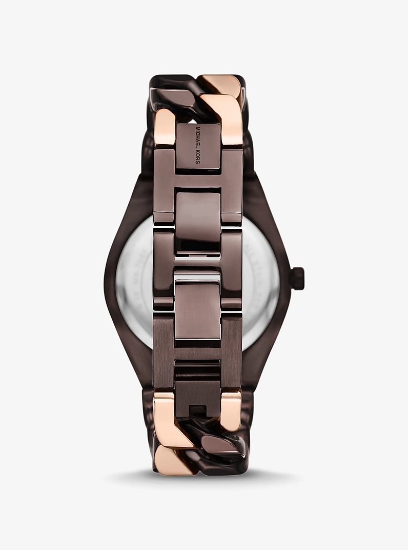 Orologio Lennox bicolore in CIOCCOLATO | Michael Kors