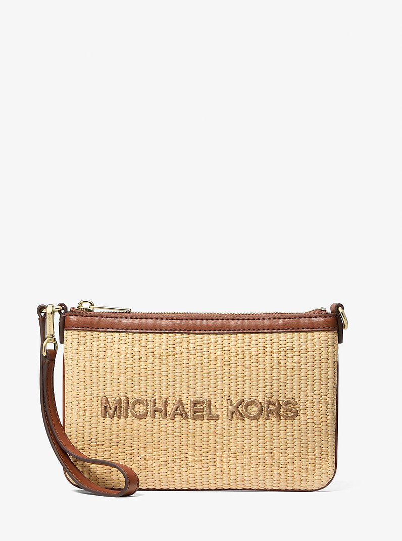 Bolso de pulsera Jet Set Travel peque&ntilde;o tejido in LUGGAGE | Michael Kors