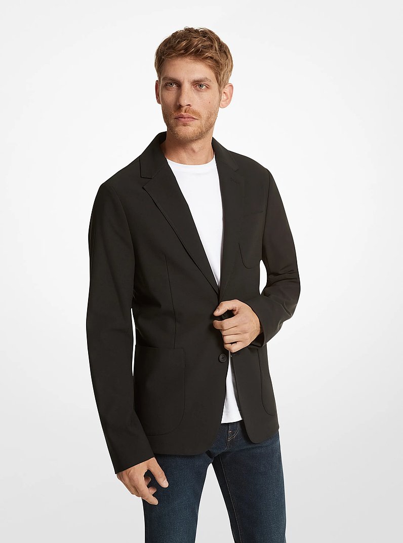 Blazer in tessuto in NERO | Michael Kors