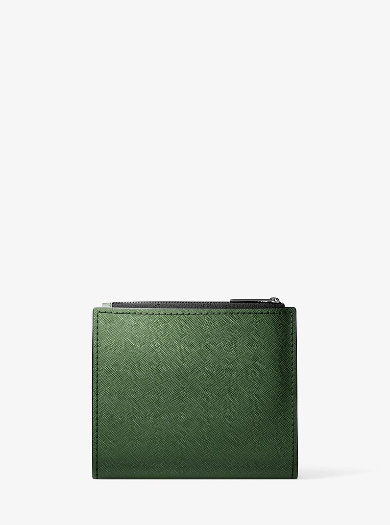 Cooper Leather Zip Wallet in AMAZON GREEN | Michael Kors