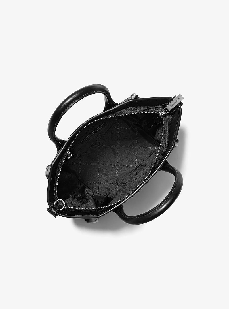 Petit sac &agrave; main Avril clout&eacute; &agrave; motif patchwork et &agrave; logo Signature in NOIR | Michael Kors