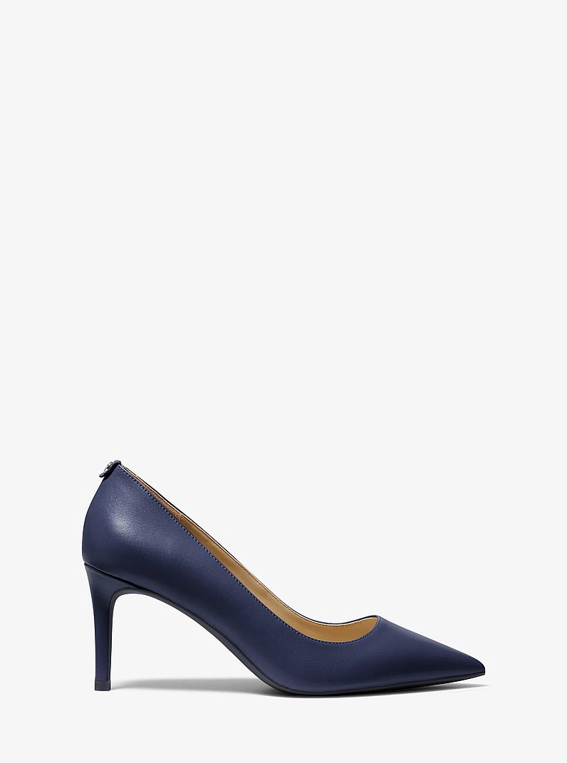 Alina Flex Leather Pump in NAVY | Michael Kors