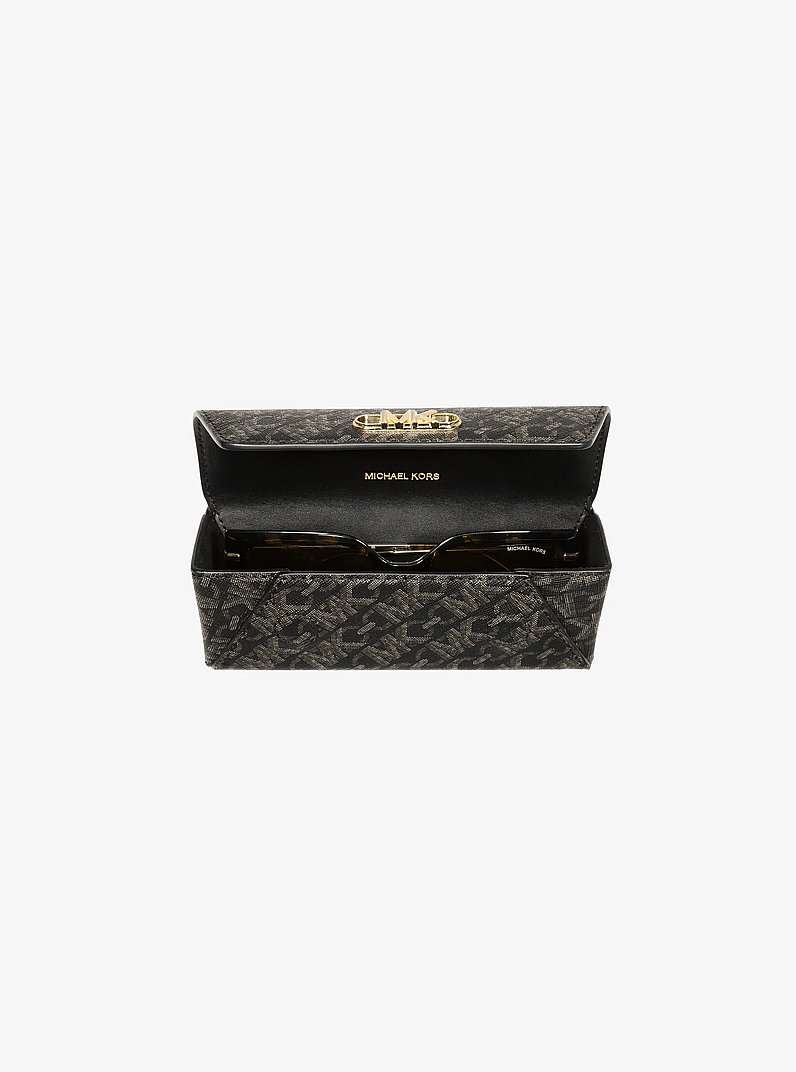 Metallic Empire Signature Logo Glasses Case
