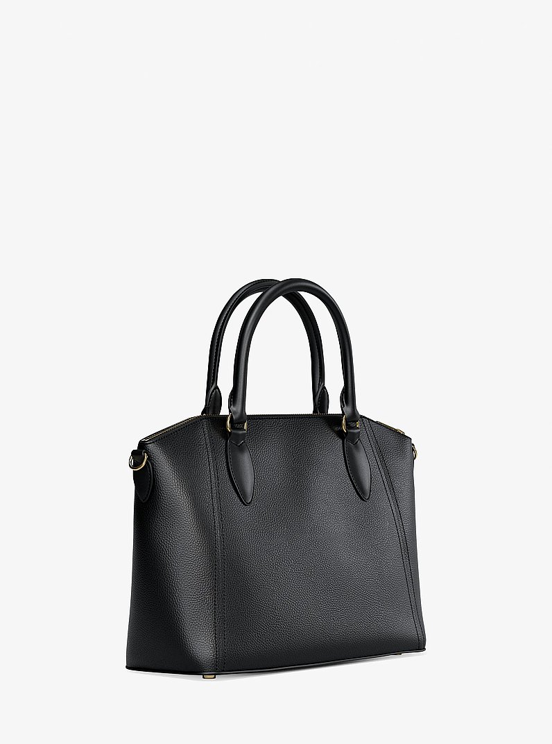 Sienna Medium Satchel in BLACK | Michael Kors