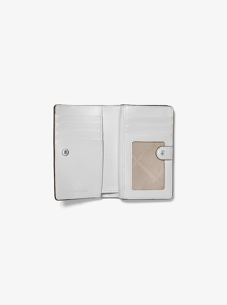 Brieftasche Empire Medium aus gekrispeltem Leder in ALUMINIUM | Michael Kors