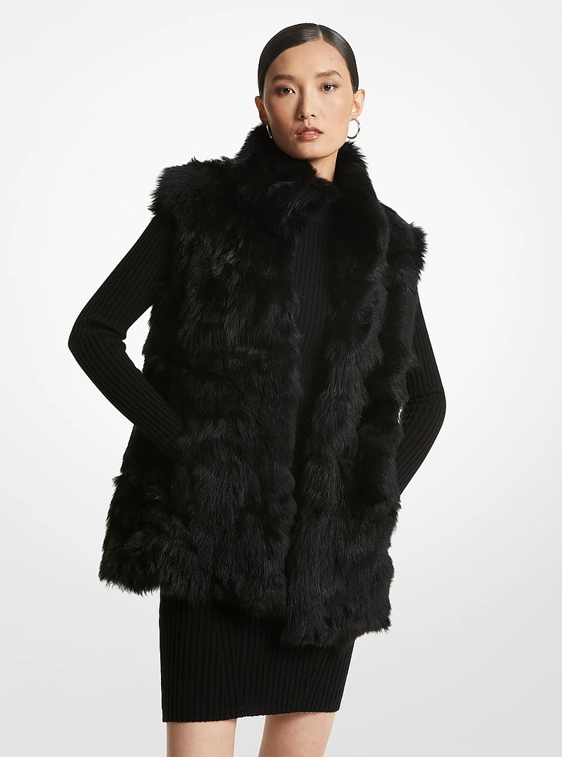 Veste en toison d'agneau in NOIR | Michael Kors