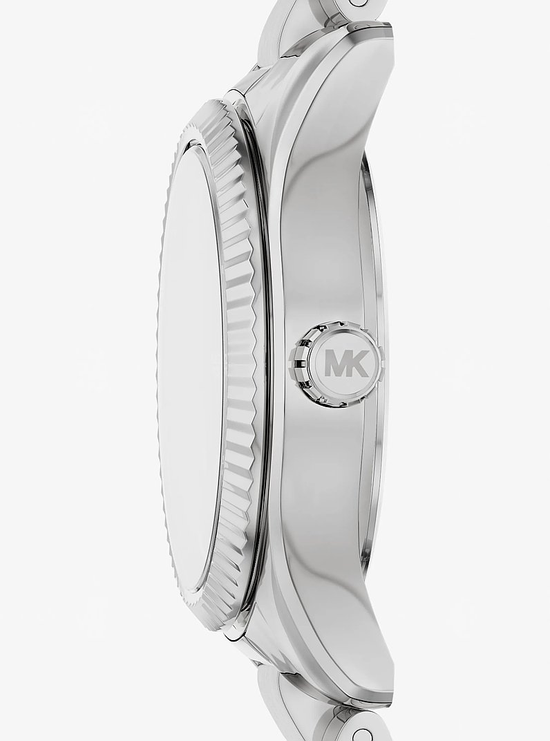 Reloj Lexington peque&ntilde;o en tono plateado con incrustaciones in PLATEADO | Michael Kors