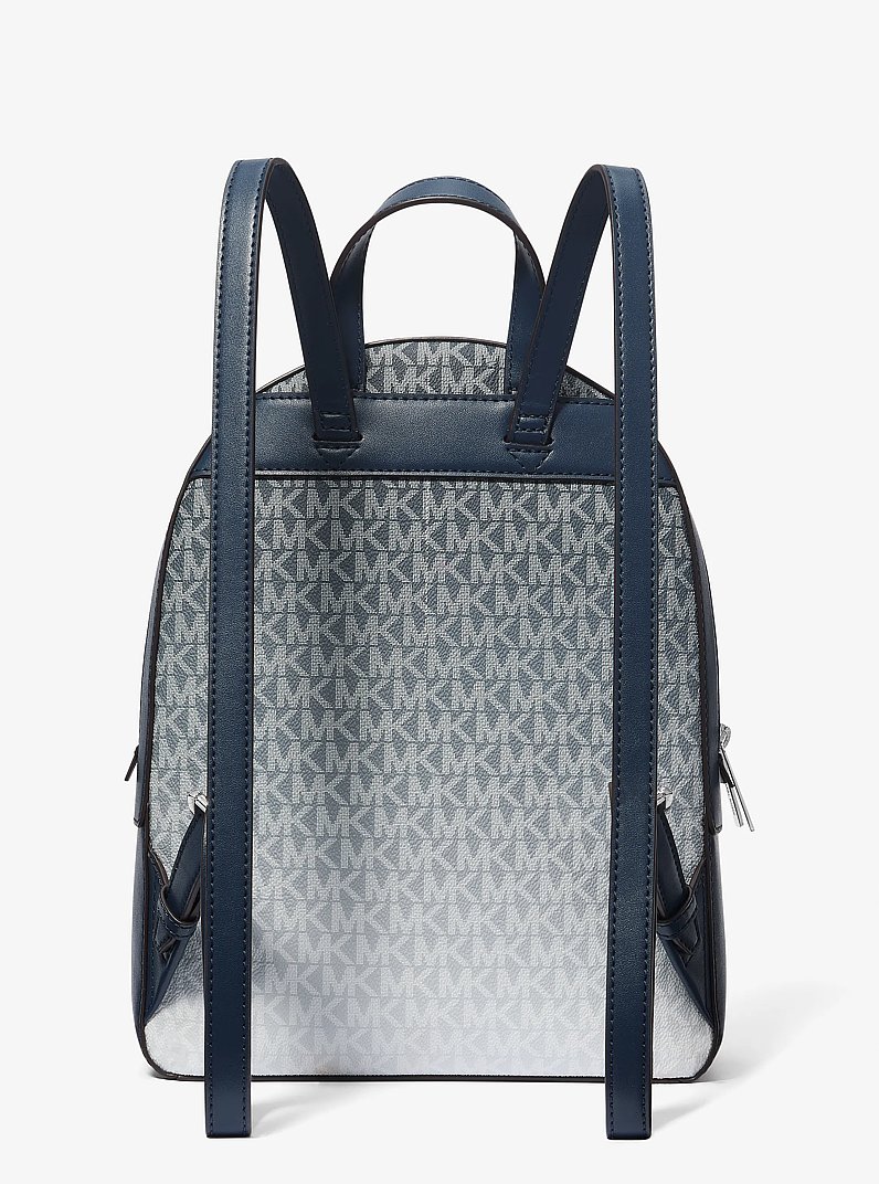 Sac &agrave; dos Jaycee ombr&eacute; de taille moyenne &agrave; logo Signature in BLEU MARINE | Michael Kors