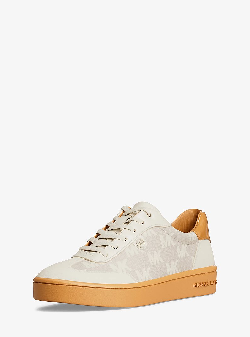 Scotty Logo Jacquard Sneaker in HONEYWHEAT | Michael Kors