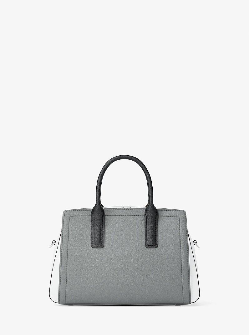 Laila Small Color-Block Leather Satchel in STORM MULTI | Michael Kors
