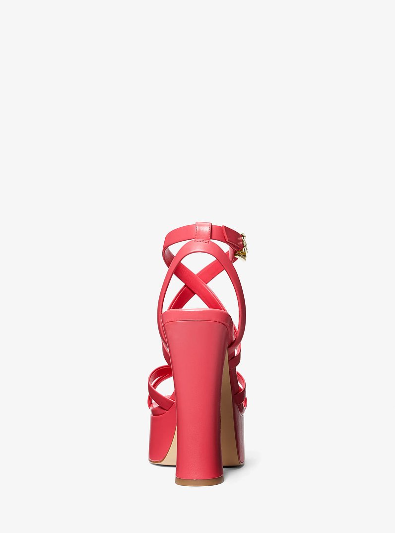 Paola Leather Platform Sandal