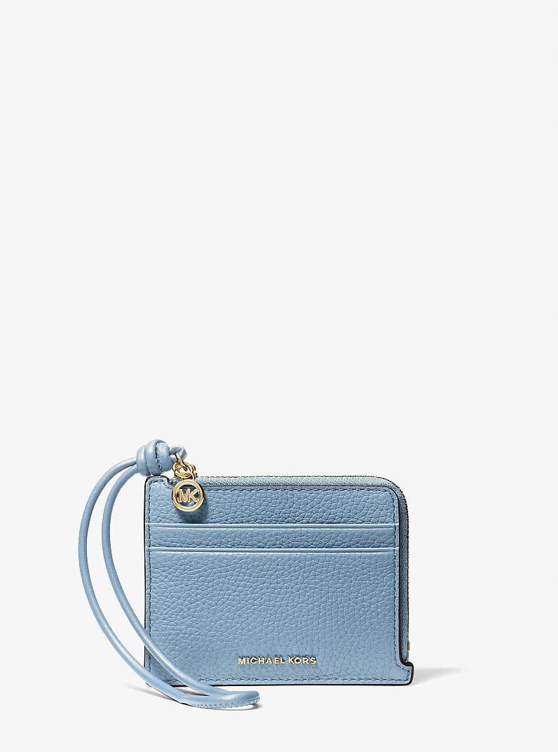Petite pochette-bracelet avec &eacute;tui pour cartes Jet Set en cuir grain&eacute; in CHAMBRAI | Michael Kors