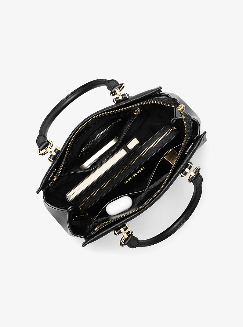 Marilyn Medium Saffiano Leather Satchel